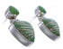 Turquoise Inlay Genuine Sterling Silver Earrings EX31612
