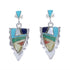 Sterling Silver And Multicolor Southwest Earrings EX31617
