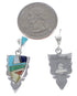 Sterling Silver And Multicolor Southwest Earrings EX31617