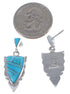 Turquoise Inlay Southwest Silver Earrings EX31620