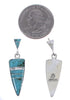 Sterling Silver And Turquoise Inlay Earrings EX31627
