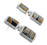 Multicolor Inlay Sterling Silver Post Dangle Earrings FX31008