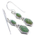 Turquoise Sterling Silver Hook Dangle Earrings FX31037