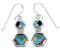 Multicolor Sterling Silver Hook Dangle Earrings FX31040