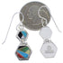 Multicolor Southwest Sterling Silver Hook Dangle Earrings FX31041