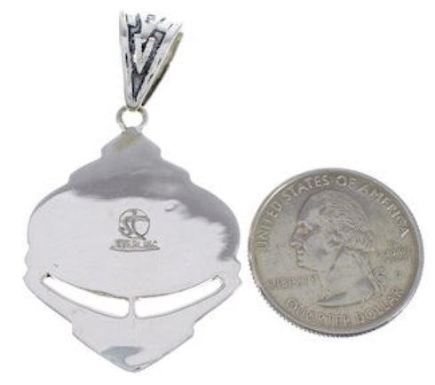 Genuine Sterling Silver And Turquoise Jewelry Pendant PX29012