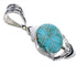 Turquoise And Genuine Sterling Silver Pendant PX29033