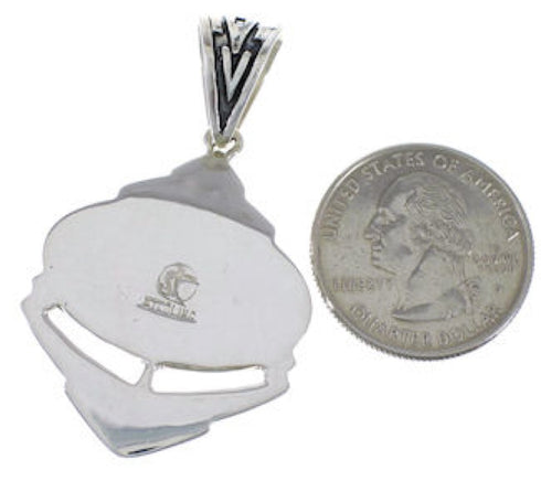 Sterling Silver Turquoise Inlay Jewelry Pendant PX29043