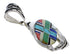 Sterling Silver Multicolor Jewelry Pendant PX29052