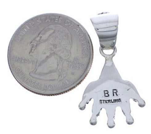 Turquoise Southwest Sterling Silver Pendant EX30463