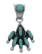 Southwest Sterling Silver And Turquoise Pendant EX30464