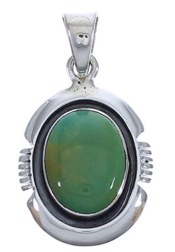 Genuine Sterling Silver Turquoise Jewelry Pendant EX30474