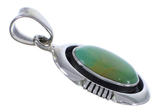 Genuine Sterling Silver Turquoise Jewelry Pendant EX30474