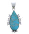 Turquoise Inlay Southwest Slide Pendant EX30505