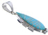 Turquoise Inlay Southwest Slide Pendant EX30505