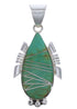 Southwest Turquoise Inlay Silver Pendant EX30506
