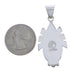 Southwest Turquoise Inlay Silver Pendant EX30506