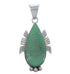 Genuine Sterling Silver And Turquoise Slide Pendant EX30508