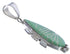 Genuine Sterling Silver And Turquoise Slide Pendant EX30508