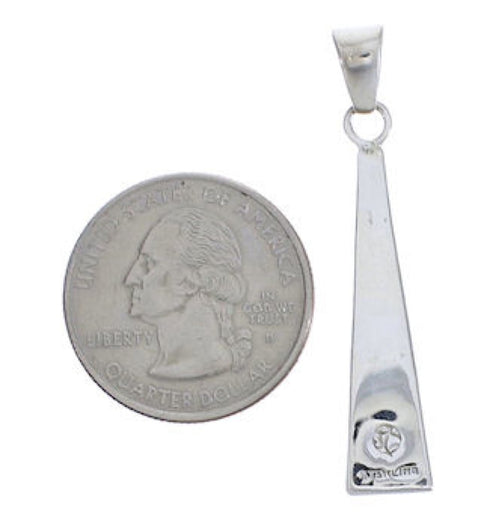 Tiger Eye And Multicolor Inlay Southwest Silver Pendant EX30526