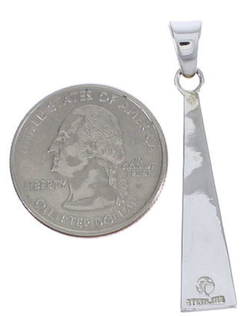 Turquoise Inlay Sterling Silver Pendant EX30532