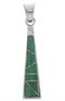 Turquoise And Genuine Sterling Silver Slide Pendant EX30535