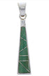 Turquoise And Genuine Sterling Silver Slide Pendant EX30535