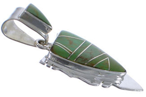 Turquoise Inlay Southwestern Jewelry Pendant EX30560