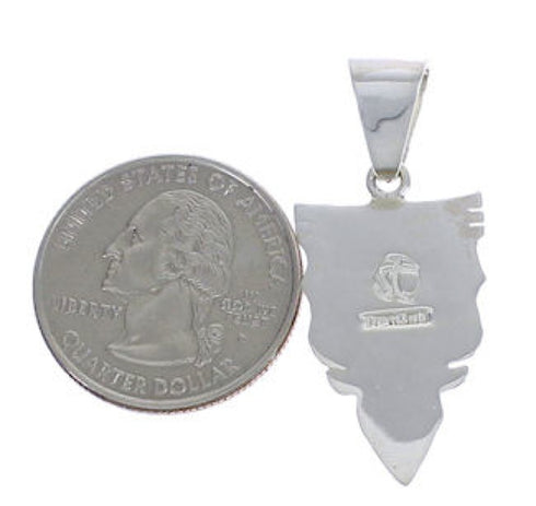 Turquoise Inlay Southwestern Jewelry Pendant EX30560