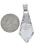 Turquoise Inlay Southwest Sterling Silver Pendant EX30563