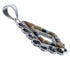 Southwest Jewelry Multicolor And Sterling Silver Pendant EX30588