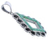 Southwestern Turquoise And Silver Pendant EX30597