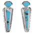 Turquoise Southwest Jewelry Sterling Silver Post Earrings EX28746