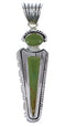 Turquoise Inlay Jewelry Sterling Silver Pendant EX28763