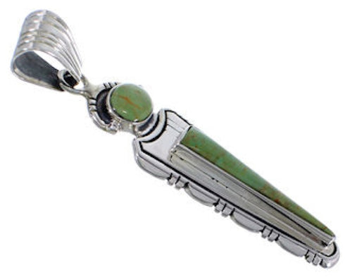 Sterling Silver Southwest Turquoise Pendant EX28766