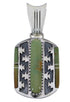 Southwest Turquoise Inlay Silver Pendant EX28785