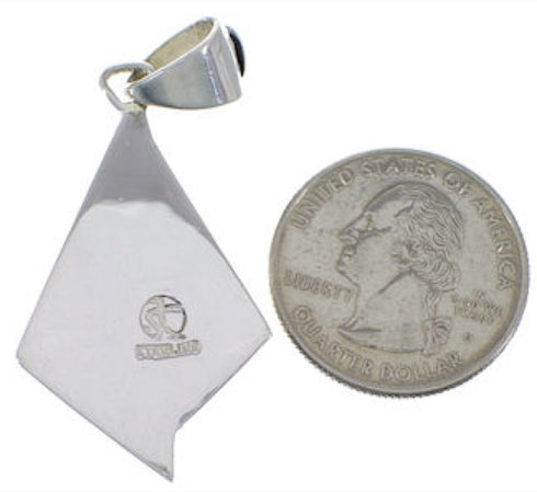 Tiger Eye And Multicolor Sterling Silver Southwest Pendant EX28822