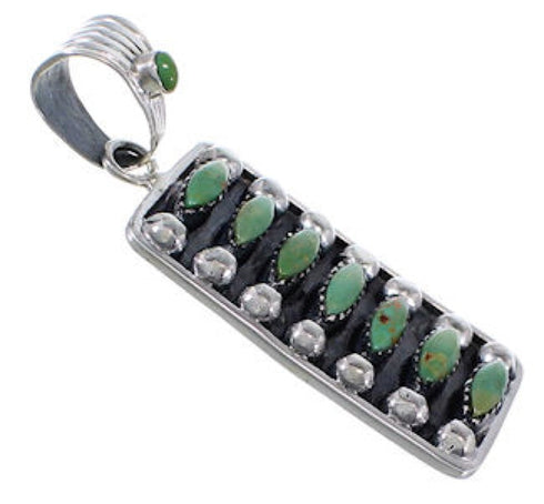 Turquoise And Genuine Sterling Silver Pendant EX28824