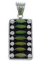 Southwest Turquoise Jewelry Sterling Silver Pendant EX28825