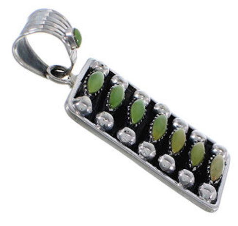 Southwest Turquoise Jewelry Sterling Silver Pendant EX28825