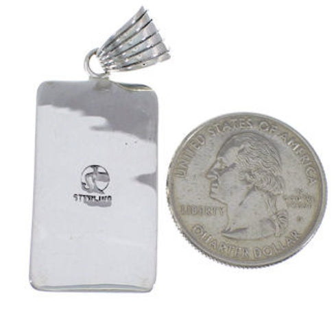 Southwest Turquoise Jewelry Sterling Silver Pendant EX28825