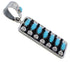 Turquoise Southwest Sterling Silver Pendant Jewelry EX28831