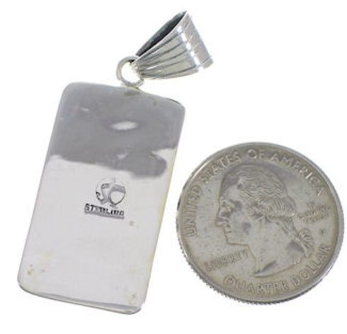 Turquoise Southwest Sterling Silver Pendant Jewelry EX28831