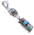 Sterling Silver Jewelry Multicolor Inlay Pendant PX30639
