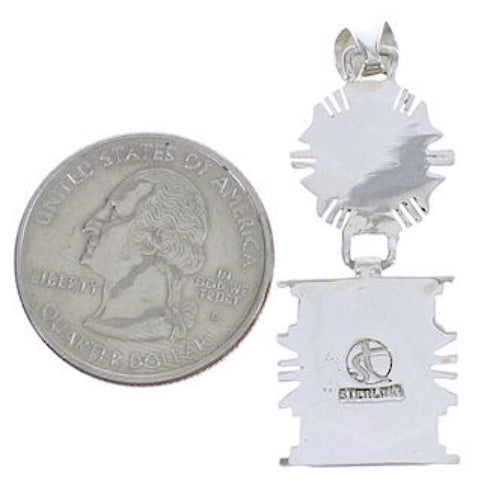 Sterling Silver Jewelry Multicolor Inlay Pendant PX30639