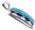 Turquoise Southwestern Jewelry Well Built Silver Pendant PX30663