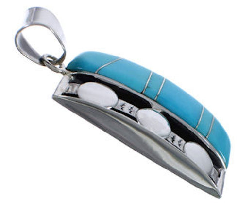 Heavy Turquoise Sterling Silver Jewelry Pendant PX30664