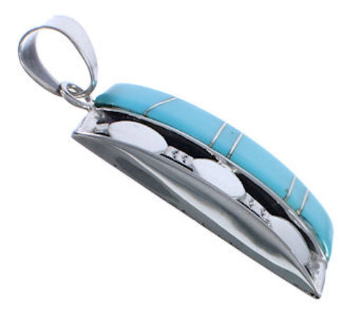 Southwestern High Quality Sterling Silver Turquoise Pendant PX30665