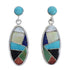 Sterling Silver Multicolor Southwestern Post Dangle Earrings PX30679