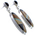 Sterling Silver And Multicolor Post Dangle Earrings Jewelry PX30681